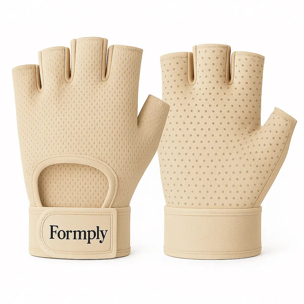Reformer Grip Gloves med optimalt greb beige 